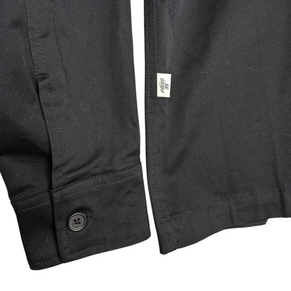 100 Thieves Field Jacket Mens XS Black Military Button Snap Pockets Long Sleeve - Picture 4 of 8